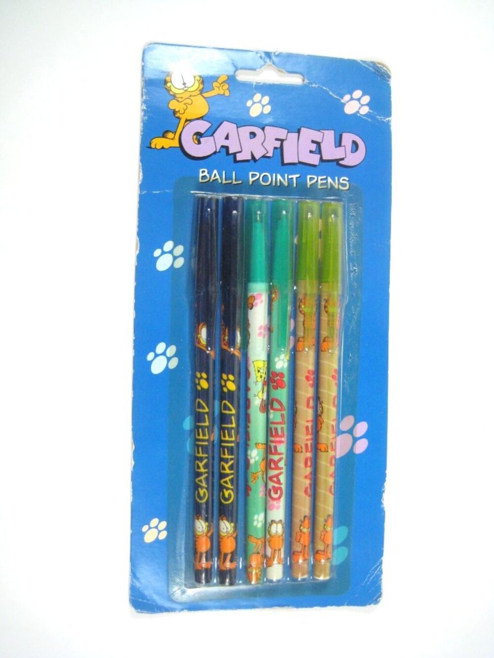 Garfield Ball Point Pens 6-Pack For School Home Or Office Blue Ink Volume Brands